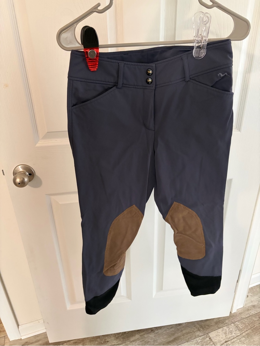 RJ Classics Riding Breeches with Brown Knee Patches